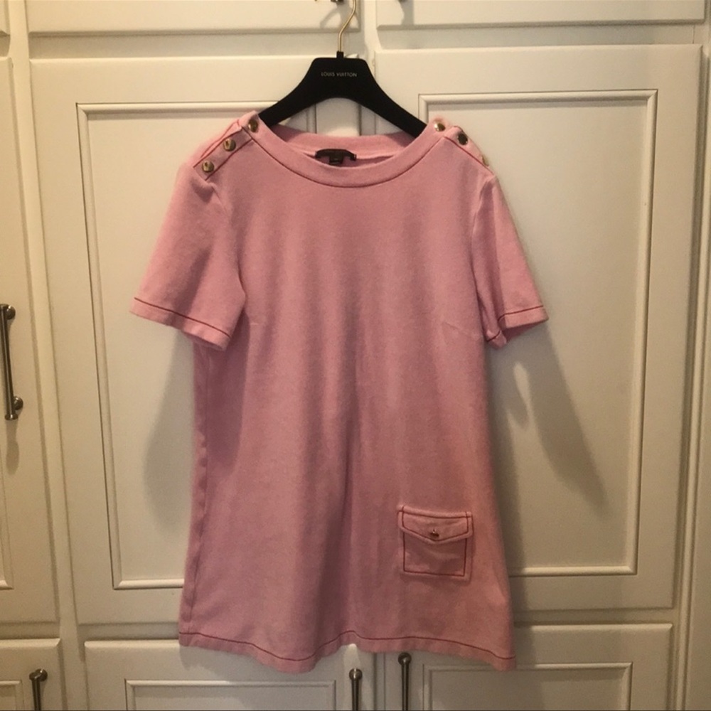 Louis Vuitton French Terry Pink Dress Size 40